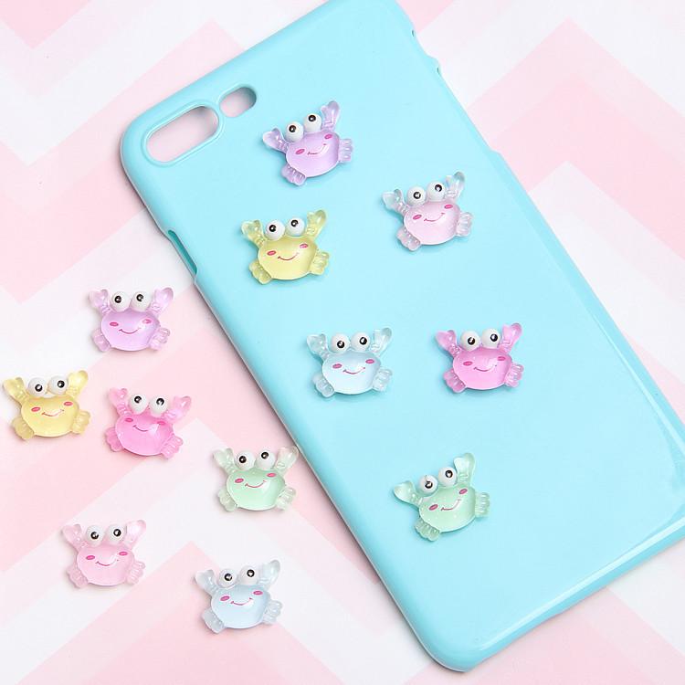 10pcs Ocean Series Charms For Slime Filler DIY Ornament Phone Decoration Mermaid Charms Clay Slime