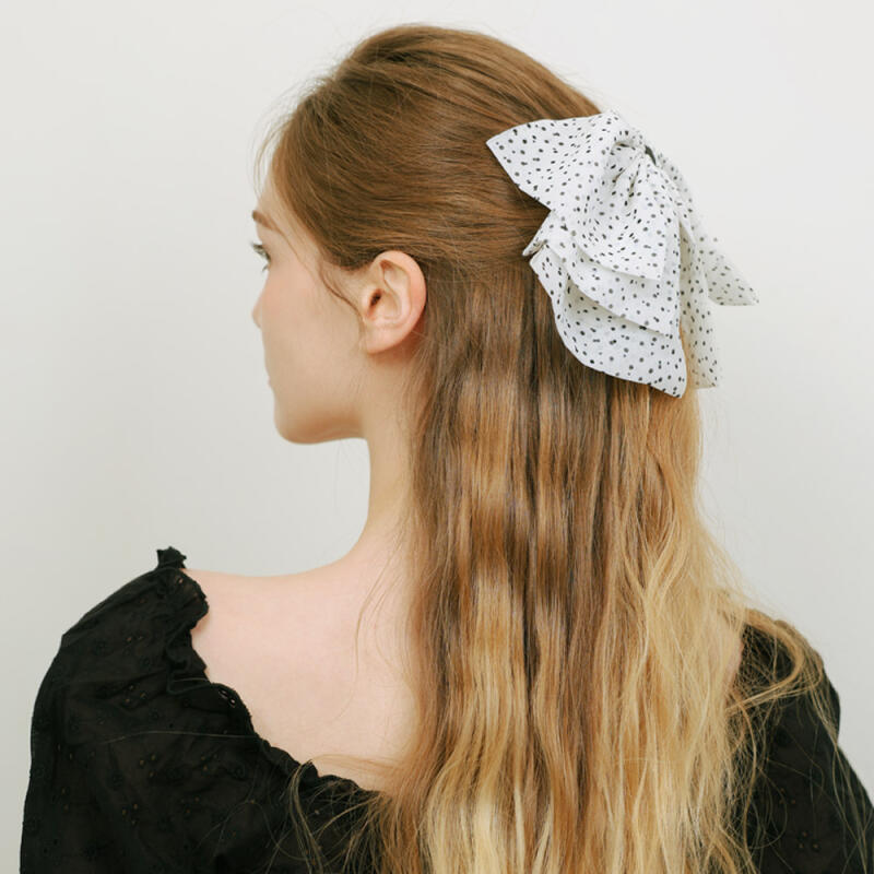 Laplan Dot Ribbon Hair Clip A256