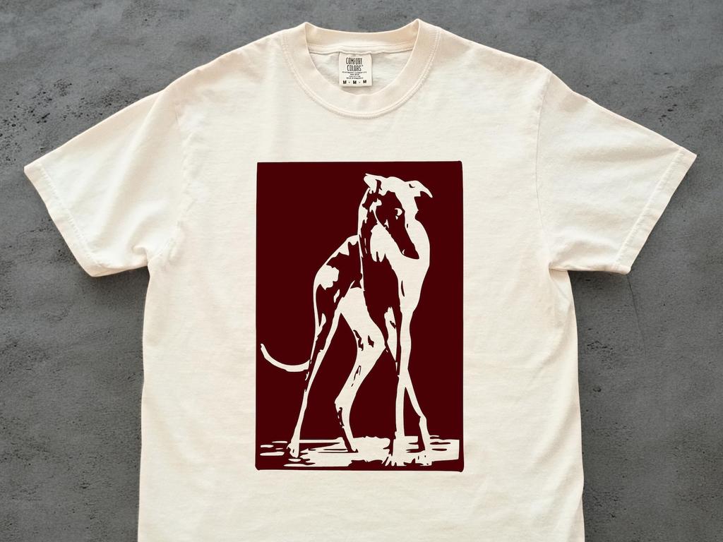 Elegant Greyhound Silhouette T-Shirt: Whippet Mom or Galgo Dad Gift Tee - IGGY Lovers Minimalist Design