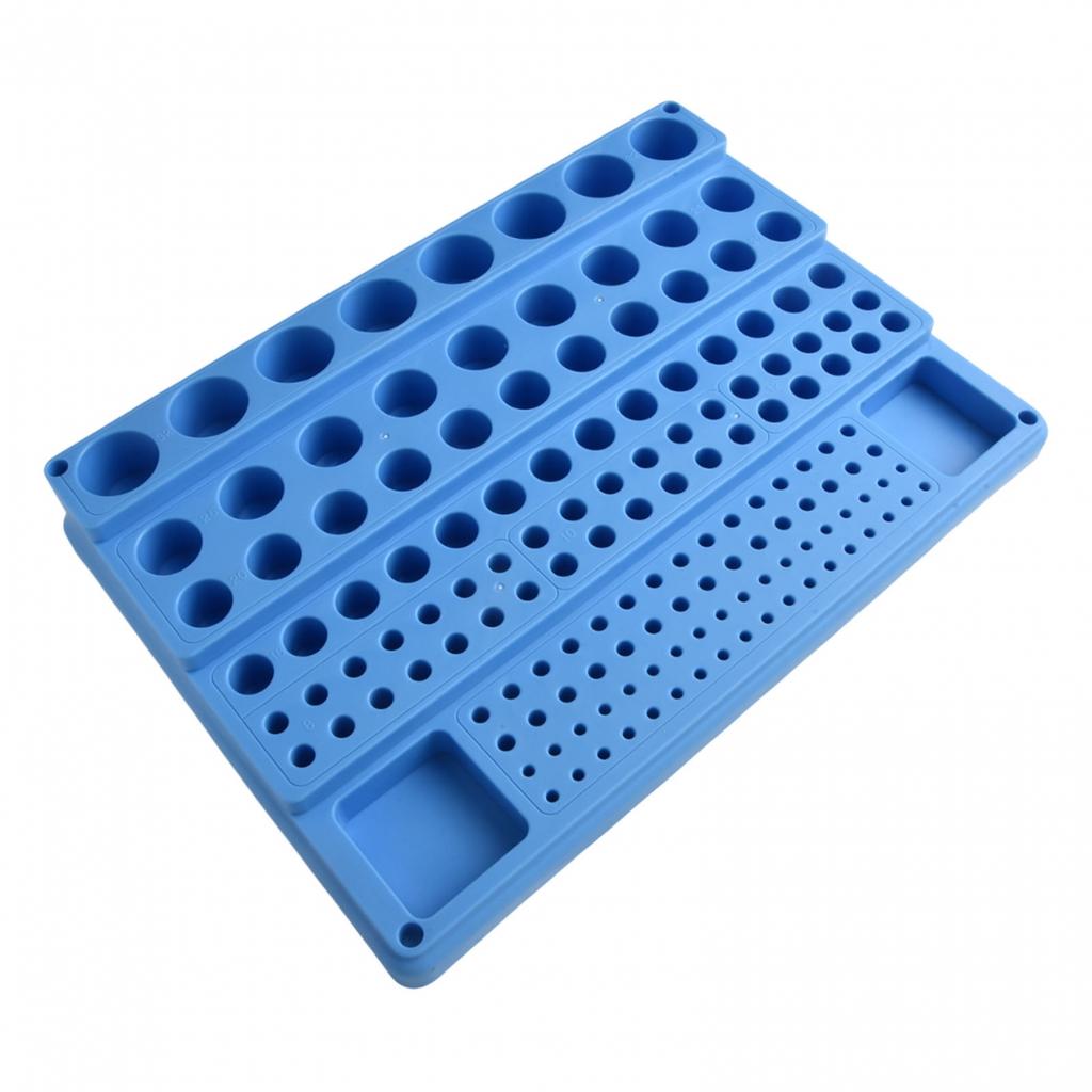 CNC Drill Bit Organizer Featuring a Sturdy Design and Multiple Holes