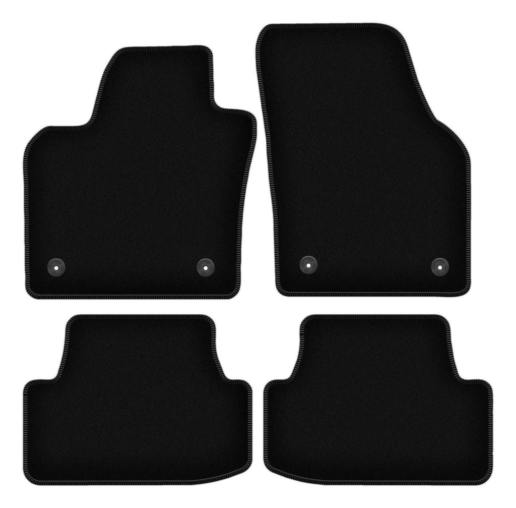 Velour Car Mats Basic For Volkswagen Polo Vi Hatchback (2017-)