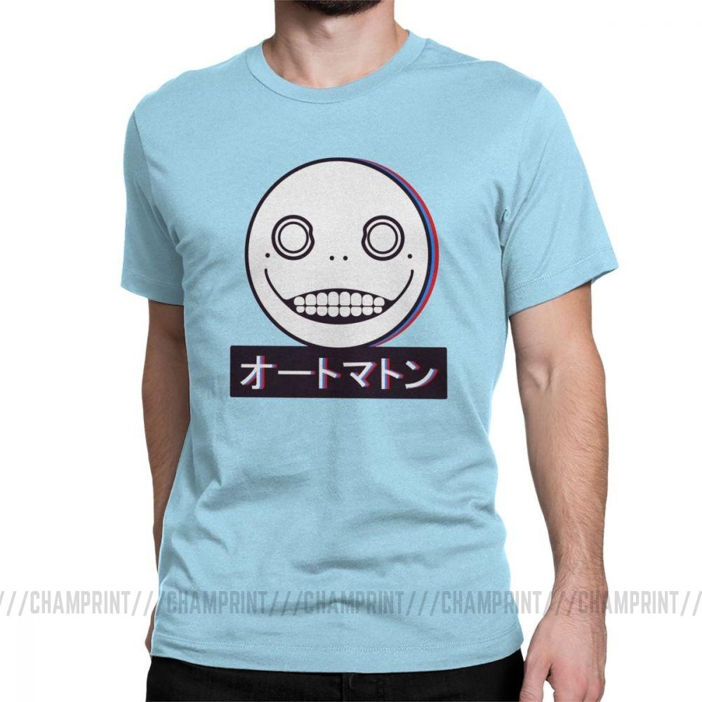 Humor Spiel Nier Automata 2B Yorha T-Shirts Herren Rundhals 100% Baumwolle T-Shirt