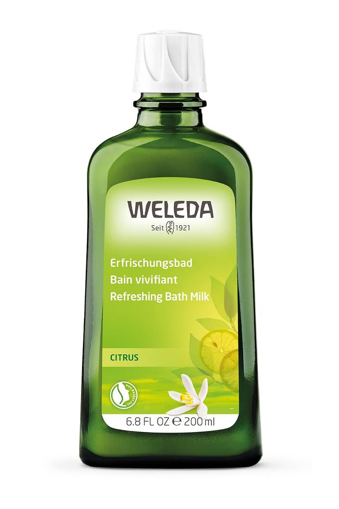 WELEDA Citrus Bath Milk Bath Toner for Morning Refreshing Citrus Naturally Derived Organic [Official] 200mL, Bathing, Refreshing, Scent, Ingredients,