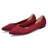 Egg Rolls Spring and Autumn Flying Knitted Single Shoes 40 Doudou 41 Flat Bottom 43 Large Size Women's Shoes Soft Sole Knitted Pointed Tip