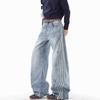 JYL Unisex Bootcut Jeans American Vintage Spring Niche Loose Trendy Couple Denim