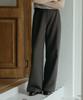 KNIZURE Side Point Wide Trousers_Charcoal