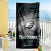 Philadelphia Eagles Personalized Text Beach Towel Quickdry Soft Microfiber Perfect For Traveling Yoga Camping And Swimming