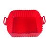 Air Fryer Liners Silicone Baking Tray Reusable Air-fryer Basket Air Fryer Cooking Mat Non-stick Pizza Pan Oven Kitchen Accessories