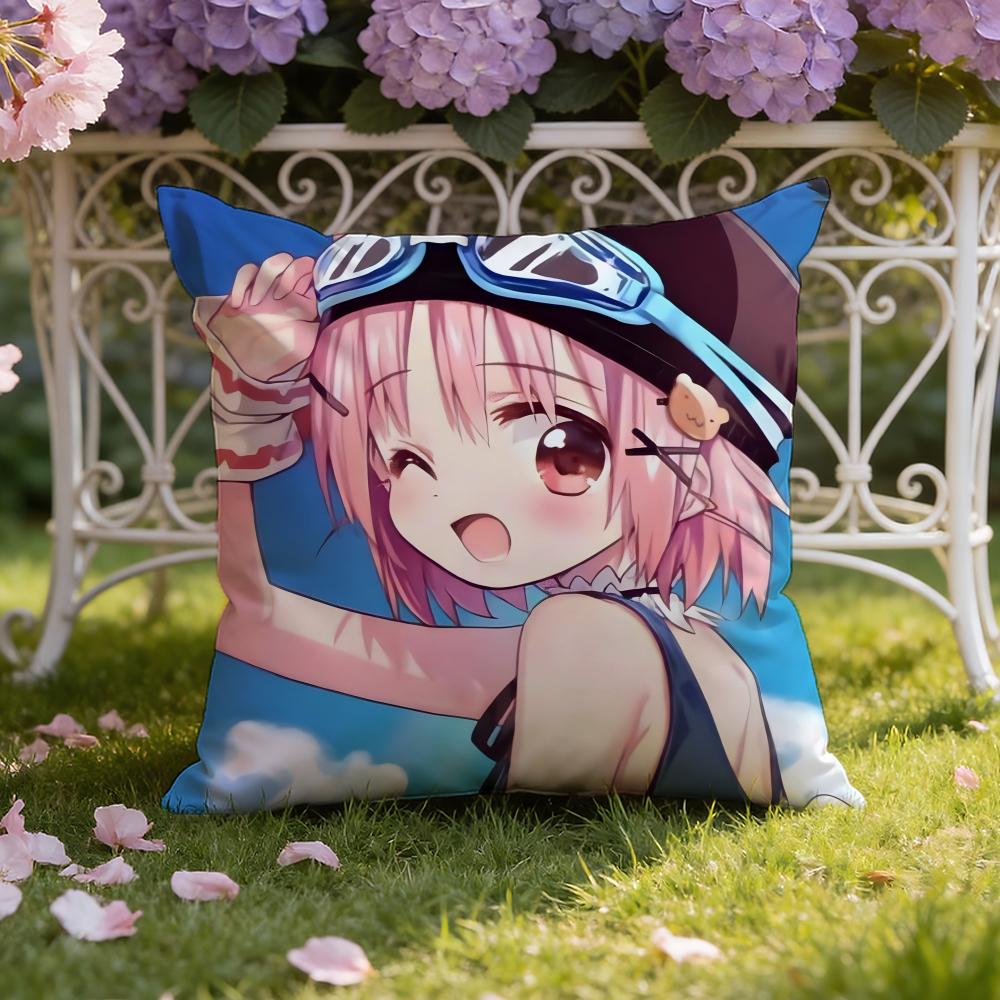 Anime S-School-Live! Cushion Cover Home & Car Dual-Scene Pillow Cover: Reversible for Premium Comfort