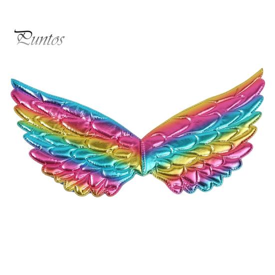 

Детские крылья ангела для выступлений, красочные, в стиле принцессы, легкие, многоразовые, реквизит для сценического шоу, реквизит для косплея на Хэллоуин, Рождество One Size B
