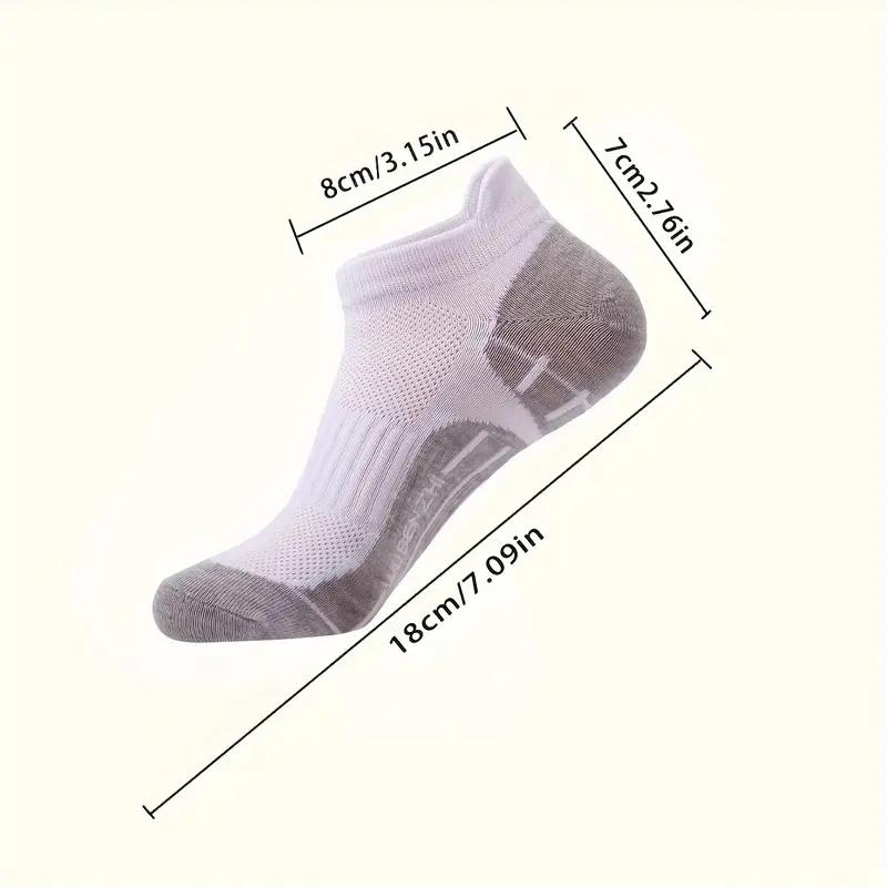 10Pcs Daily Work, Leisure, Sports, Men's and Women's Short Socks, Mesh Breathable Running Socks, Anti-Friction Design on the Heel, Unisex, Knitte