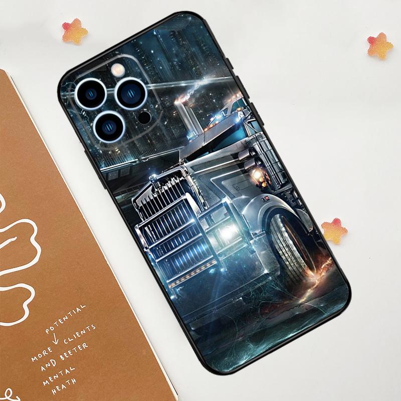 Cool Heavy Truck Car Case For iPhone 15 16 14 13 12 11 Pro Max Plus X XR XS 12 13 Mini Cover Accessories