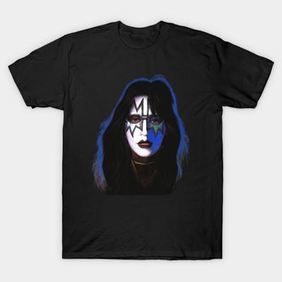 Asian Size Cotton Unisex Tshirt Print T-shirt Ace Frehley Solo Album T-shirt No-Cut Print Regular Fit