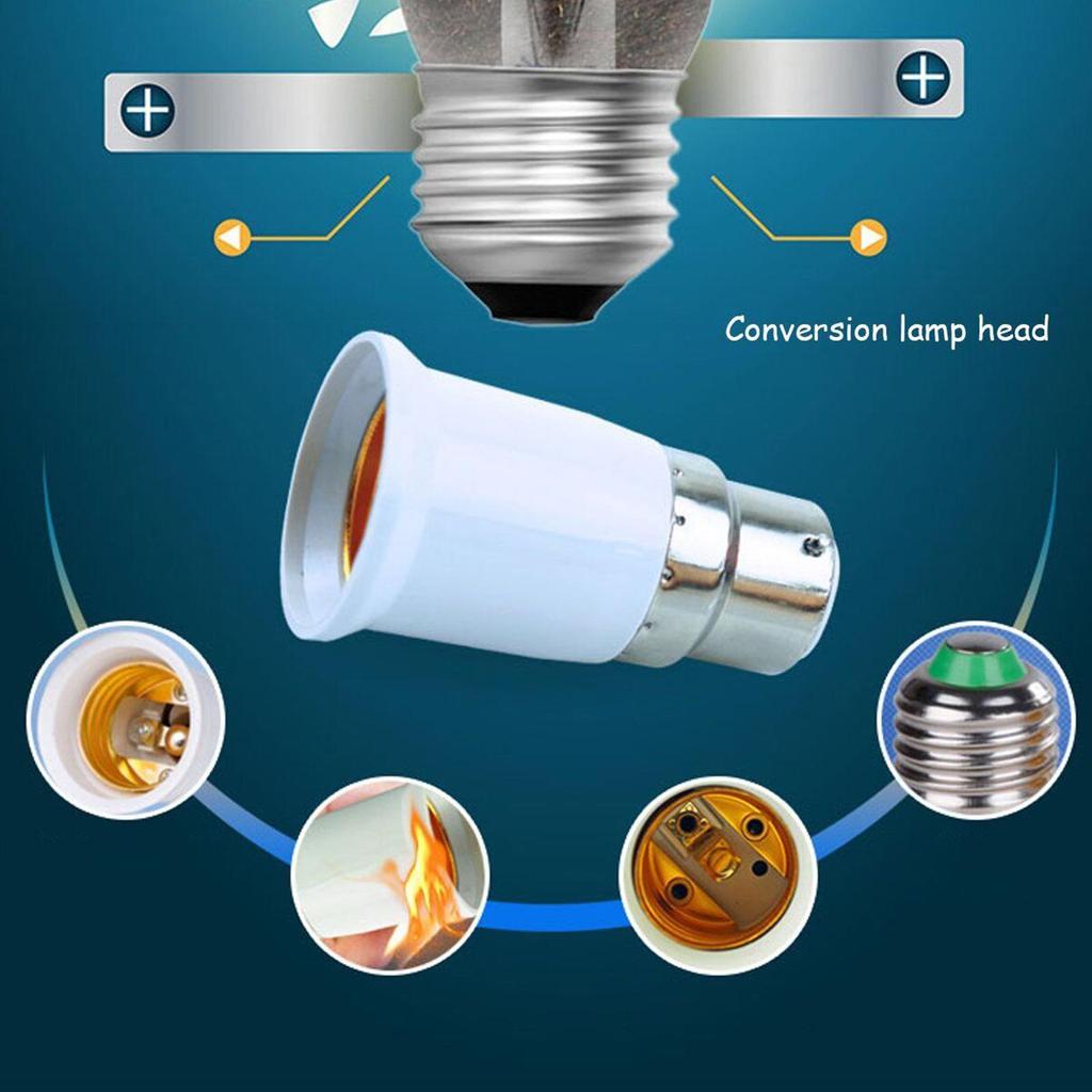 5er-Pack E26 auf E12 Adapter Konverter E12 Lampenfassung auf Mittlere Fassung 0~120V Max. 200W, 165℃ Hitzebeständiger Lampenfassungsadapter