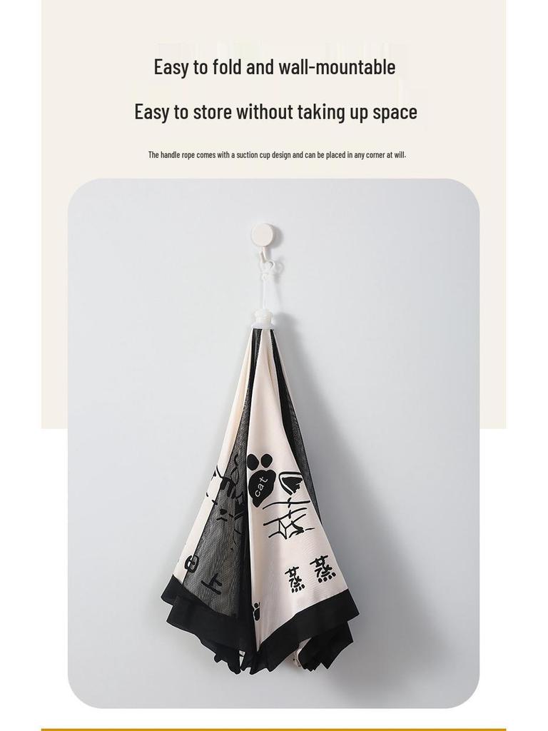 Large Foldable Food Cover - Dustproof, Insectproof, Flyproof, New Style Umbrella for Dining Table