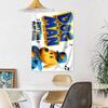 Dog Man Wall Decor Tapestry Art For Pet Memorial Birthdaywedding Party Backdrop Family Gift