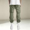 Men's Casual Cargo Pants with Multiple Pockets for Athletic Everyday Wear