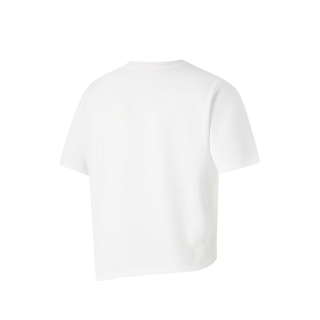 Li-Ning Ice Feel Comfortable Moisture Wicking Short Sleeve T-Shirt Women Tops Standard-White ATSU484-1