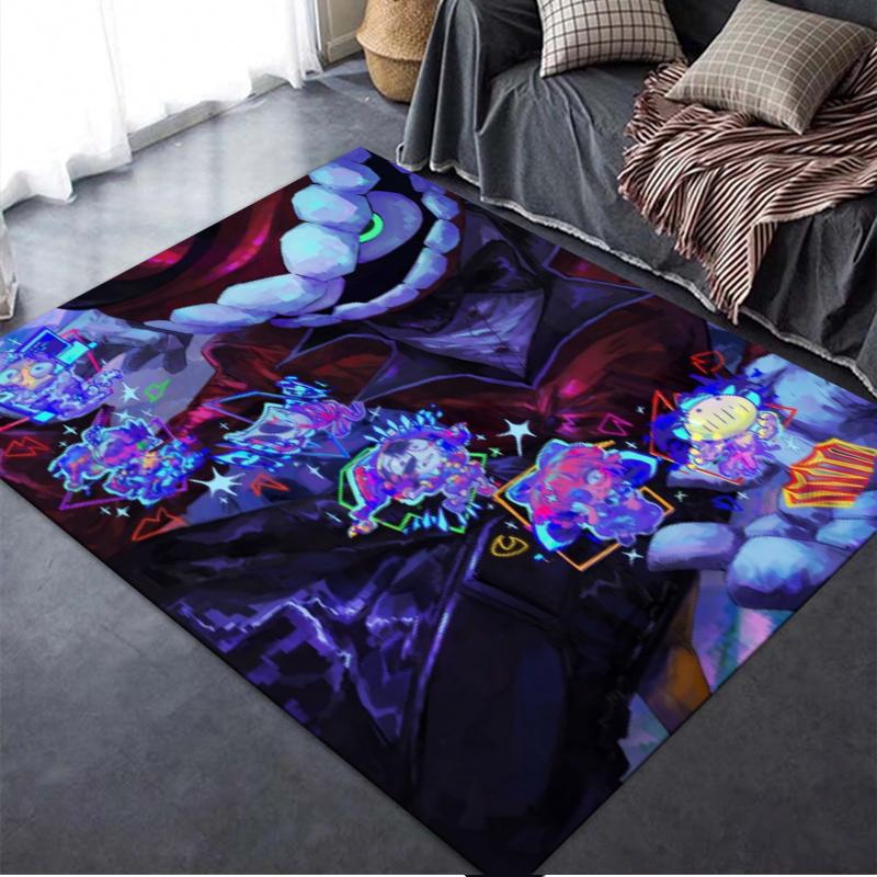Digital Circus Carpet Rug For Living Room Bedroom Home Sofa Decorationkids Play Nonslip Floor Mat
