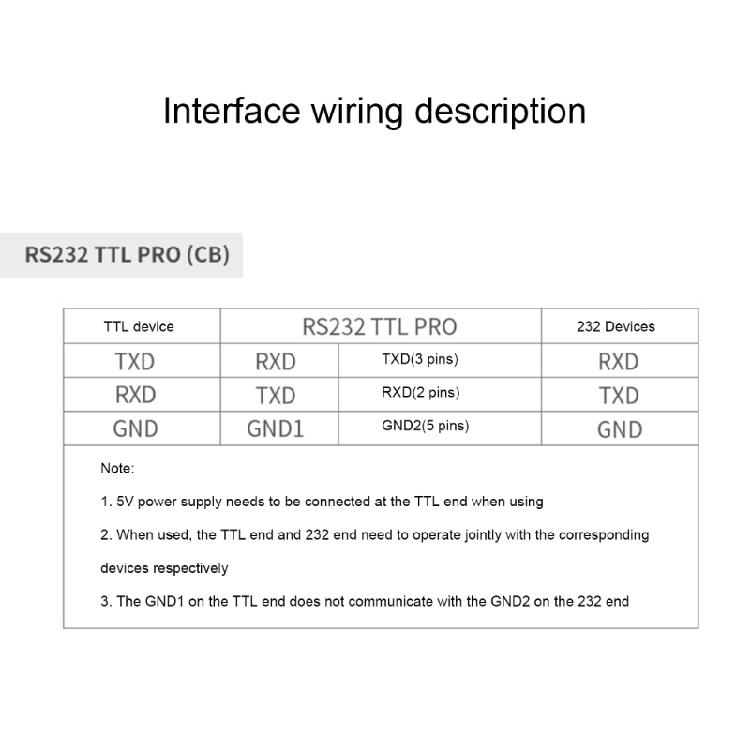 RS232 TTL Converter Module SP3232 Chip Digital Isolator Power Isolation Enhances Stability DB9 Male Port