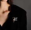 Angel Wings High-End Dancing Girl Brooch: Creative Coat Corsage and Clothing Accessory