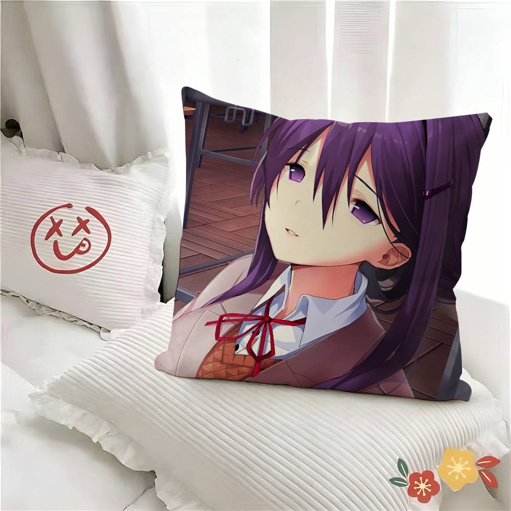 Pc Cartoon Character Yuri Pillow Case Fashion Square Pillowcase Bedroom Sofa Room Ins Decoration Leisure