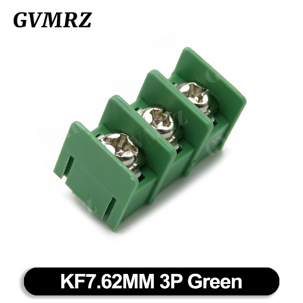10PCS KF7.62 2P 3P 4P MG762-2 3 4 Pin Splicable Screw Terminal Block Connector Black Green 7.62mm Pitch