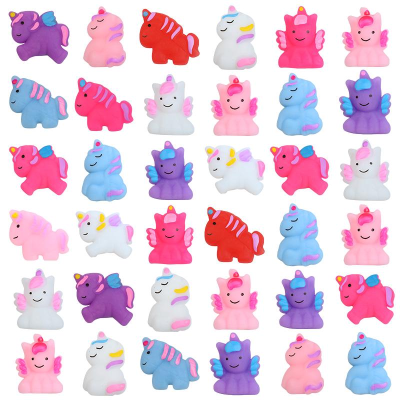 

10/20Pcs Soft Unicorn Squishy Toys For Kids Birthday Party Favors Pinata Filler Cute Stress Relief Fidget Toy Christmas Gifts 10Pcs
