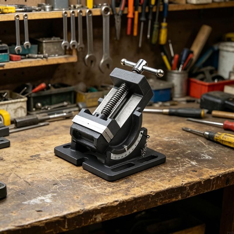 Workshop Tilting Benches Vise 3Inch Jaw With 90 Degree Rotation And Crosses Slot Design For Stability