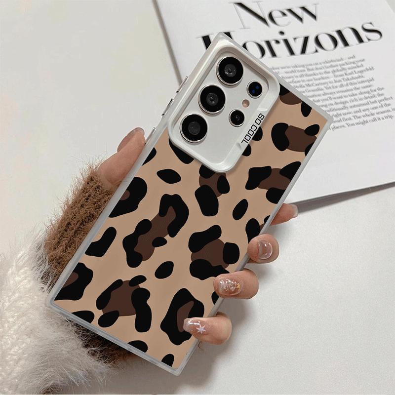 Leopard Print Trend Desgin Shockproof Phone Case for Samsung Galaxy S26 Edge S25 Ultra S24 FE S23 Plus S21 Cover Anti Fall Funda