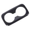 Rear Seat Cup Holder Panel Cover Trim Carbon Fiber Pattern Back Seat Water Cup Holder Frame Cover