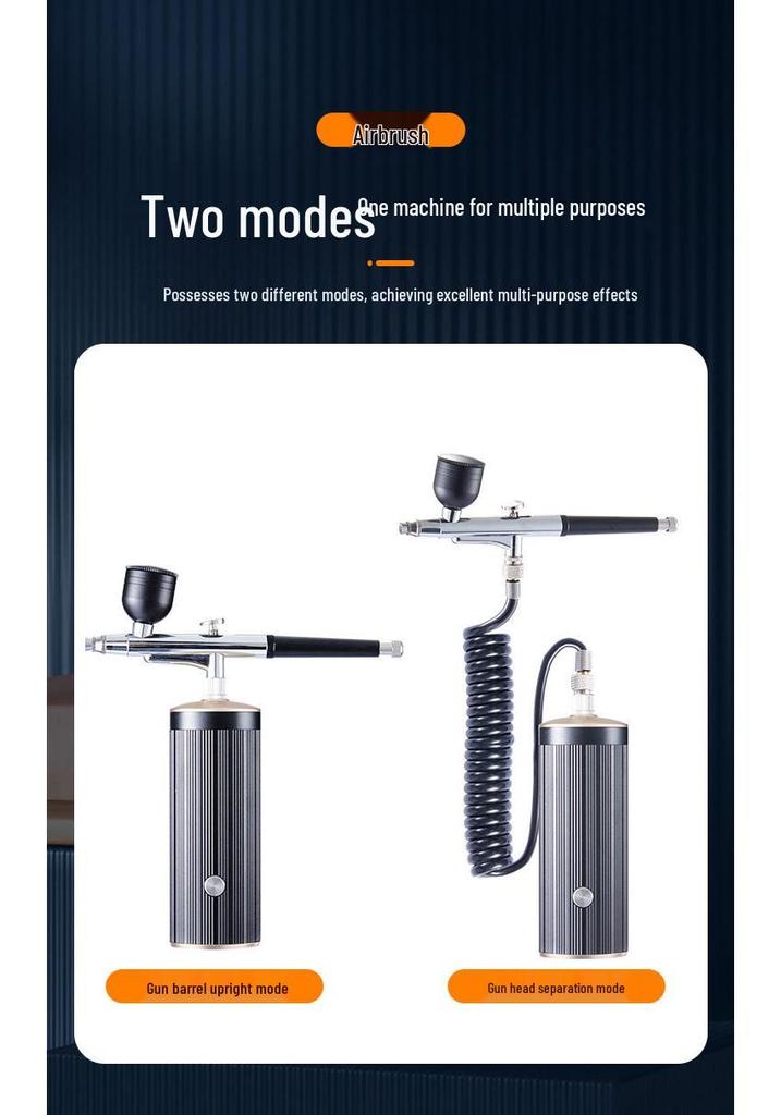 Rechargeable Handheld Airbrush for Model, Nail Art & Baking - Lithium Battery Powered Acrylic Paint Spray Gun