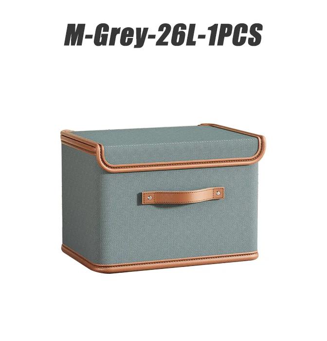 Storage Box with Lid Large Capacity Collapsible Clothing Trousers Storage Box Moisture-proof Dustproof Storage Box Home Supplies
