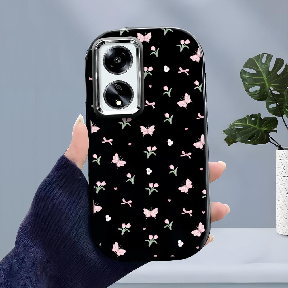 Solid Color Silver Edge Lens Soft Liquid Silicone Shockproof Phone Case for iPhone Samsung Huawei Honor Xiaomi Redmi OPPO Realme Vivo Infinix Tecno