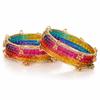 Conjunto de 16 Pulseiras Tendência Estilosas de Vidro e Ghungroo Caxemirense para Mulheres e Meninas | Últimas Joias Tradicionais Festivas para Casamentos e Festas