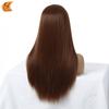 European and American Wigs Women's Fashion Middle Split Long Hair Chemical Fiber Headgear Wig Long Straight Hair