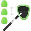 Car Window Cleaner, Car Cleanser Brush, Car Accessories Car Cleaning Supplies Tools, Car Cleaning Kit with Extendable Handle, Microfiber Cloth, Spray