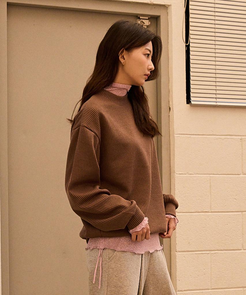 Peideomeonteu [2Pack] Knit Round Sweatshirt (Type A)