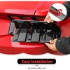 RT-TCZ Smoked Black Tail Light Lamp Cover Guard Trim Decoration Exterior Accessories for Ford Mustang 2024 2025
