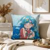 Mermaid Melody Pichi Pitch Pillow Case for Sofa Living Room Home office Decor Protective Cover