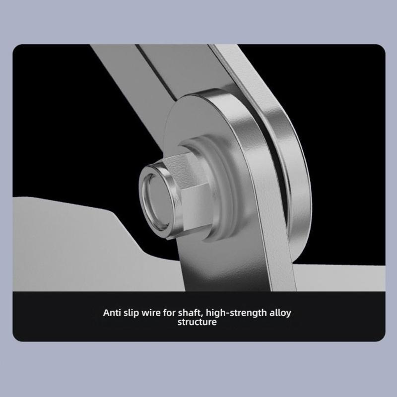 Foldable Laptop Stand Double Shaft Height Adjustment Cooling Laptops Risers 360Degree Rotating Base for Belows 17in Device