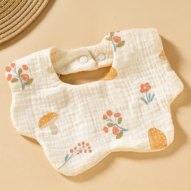 Baby Cotton Bib & Scarf Set - Infant Triangle Design