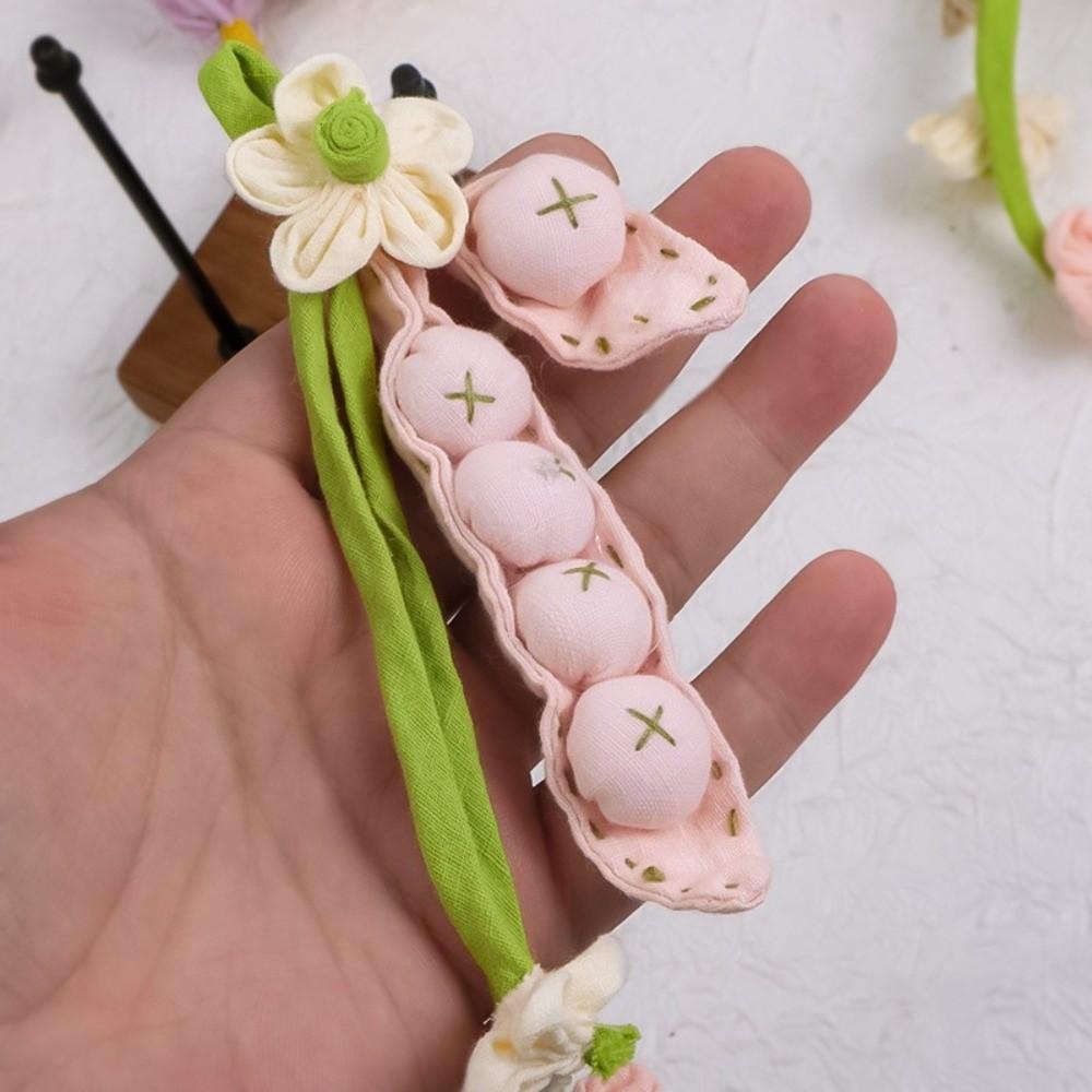 Ornaments Cloth Pea Accessories Sweet Bag Hanging Handcrafted Flower Pea Pendant  Decoration