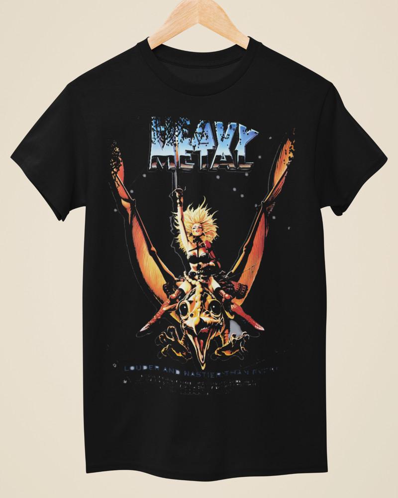 Heavy Metal - Movie Poster Inspired Unisex Black T-Shirt Unisex T-Shirt S
