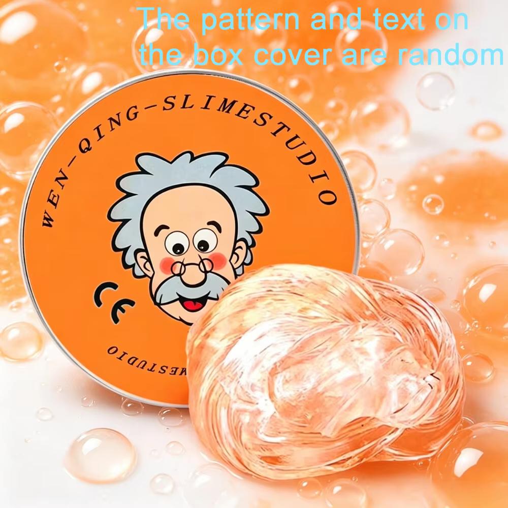 7 Colors  Liquid Mud, Slime Bubble Gel Stress Relief Toy, Elastic Glass Transparent Crystal Mud,  Diy Clay