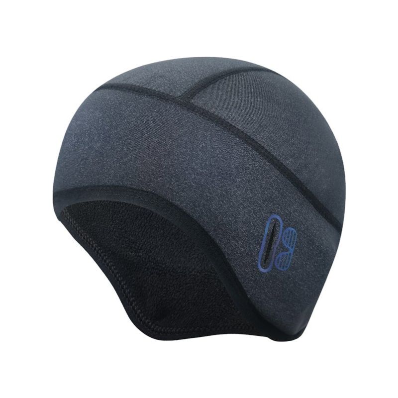 

Cycling Hat Warm Ear Protection Headgear Outdoor Hiking Sports Skiing Fleece Windproof Hat Helmet Lining Hemp Gray All yards