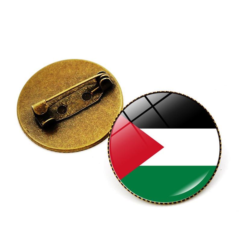 Premium Zinc Alloy Palestine Flag Brooch Pin Unique And Stylish Accessory For Bags And Jewelry Wholesale