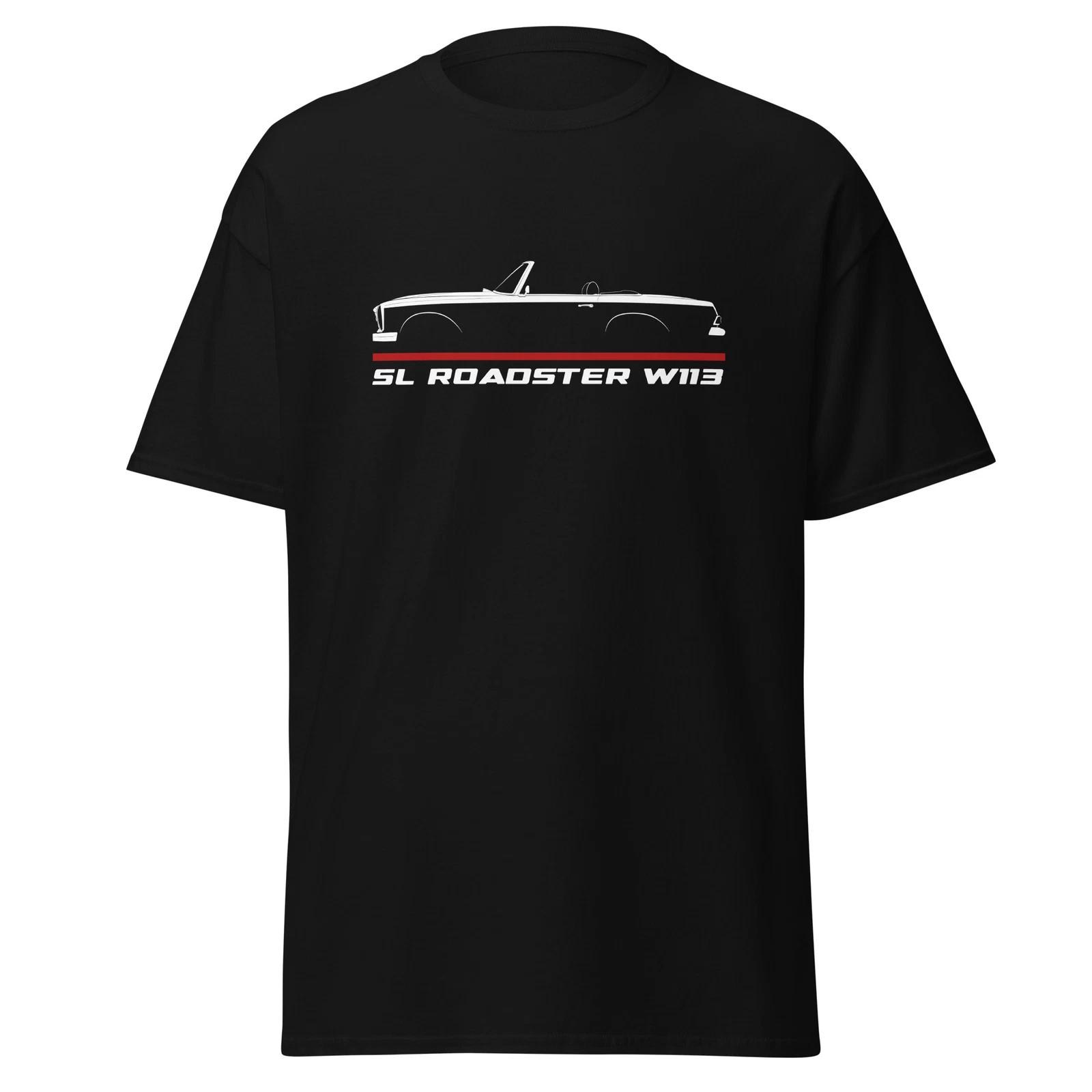 T-Shirt Mercedes SL Roadster W113 1963-1971 Car Birthday Gift XS