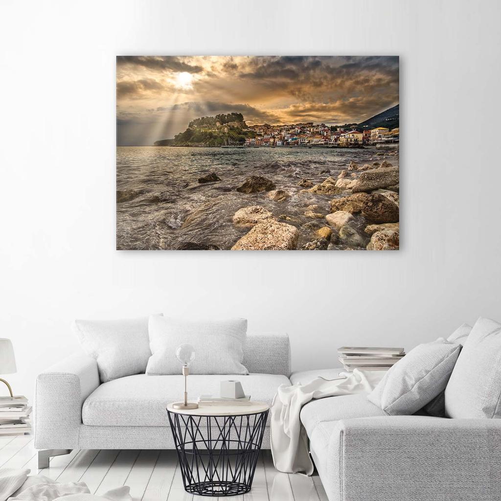 Canvas print, Seascape cityscape