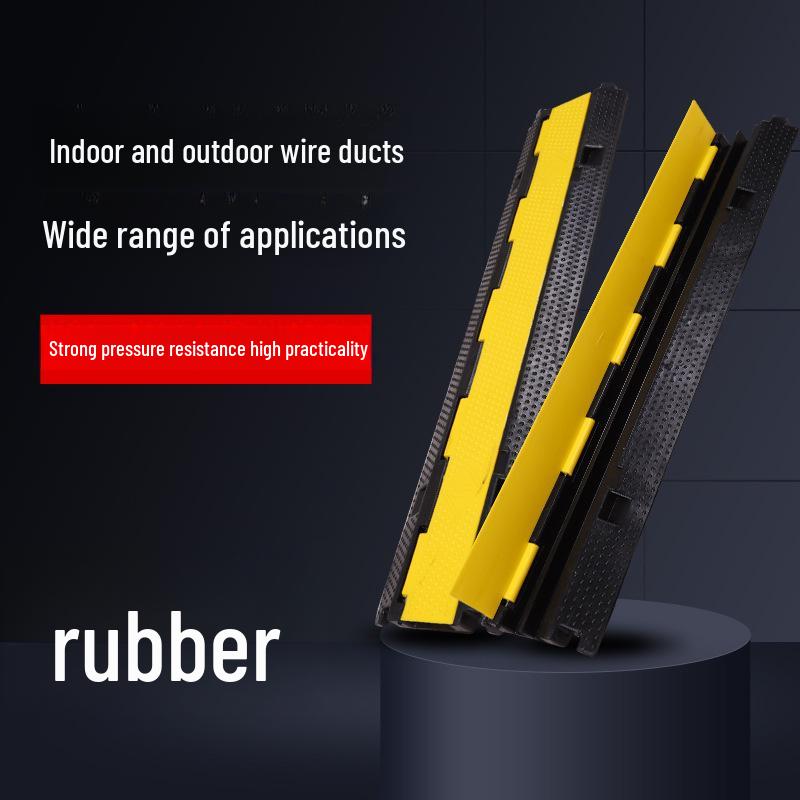 

Movable PVC Cable Protection Ramp for Indoor/Outdoor Use Indoor Yellow PVC Trough